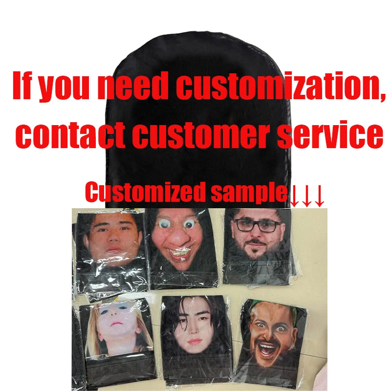 Masque facial complet drôle imprimé en 3D