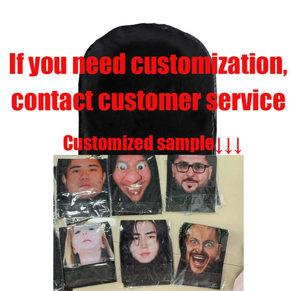 Masque facial complet drôle imprimé en 3D