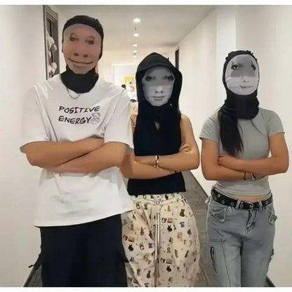 Masque facial complet drôle imprimé en 3D