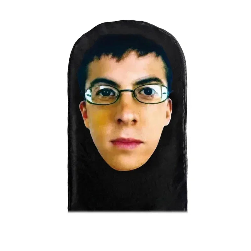 Masque facial complet drôle imprimé en 3D